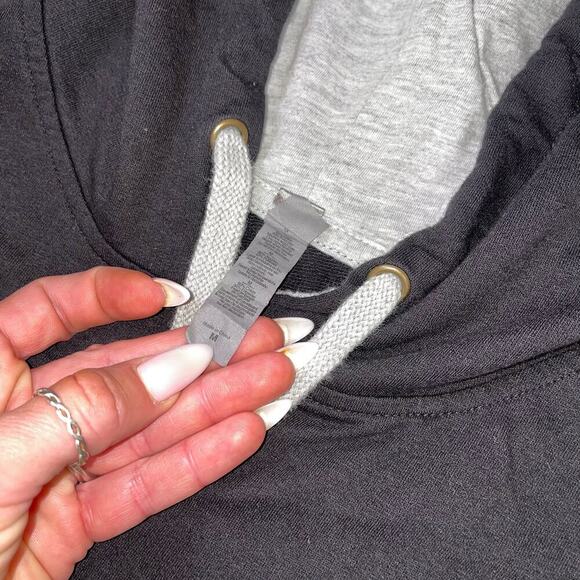 SnowBound brand pull over hoodie black bear logo drawstring hood SZ M - Picture 4 of 9